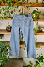 Silver Tab Baggy Mega Wide Leg Blue Jeans