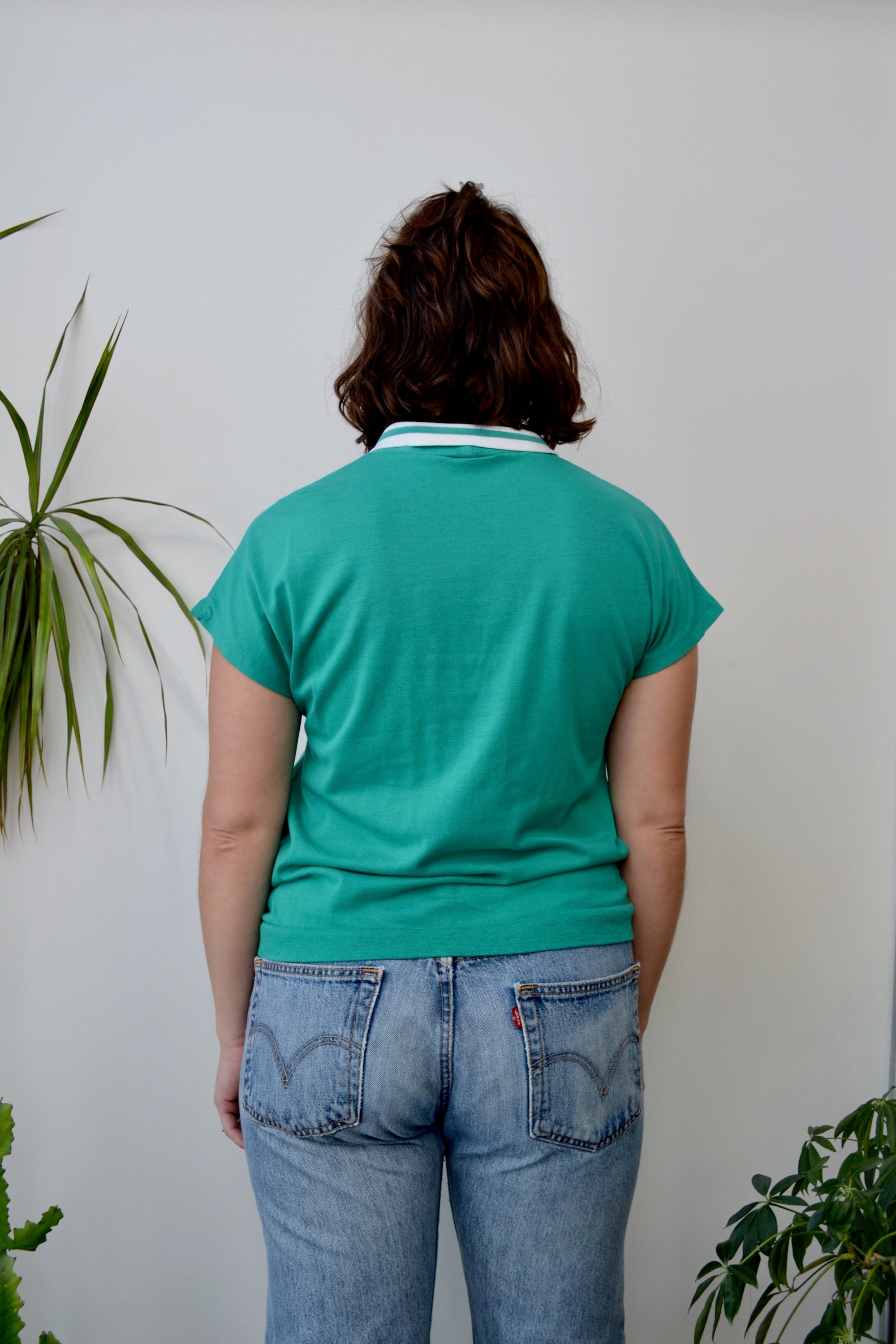 Eighties Teal Polo