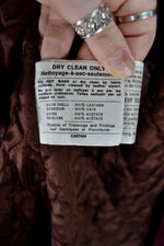 Vintage Plum Burgundy Suede Coat