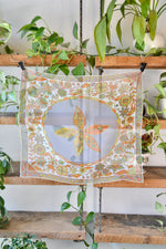 Sheer Silk Floral Scarf