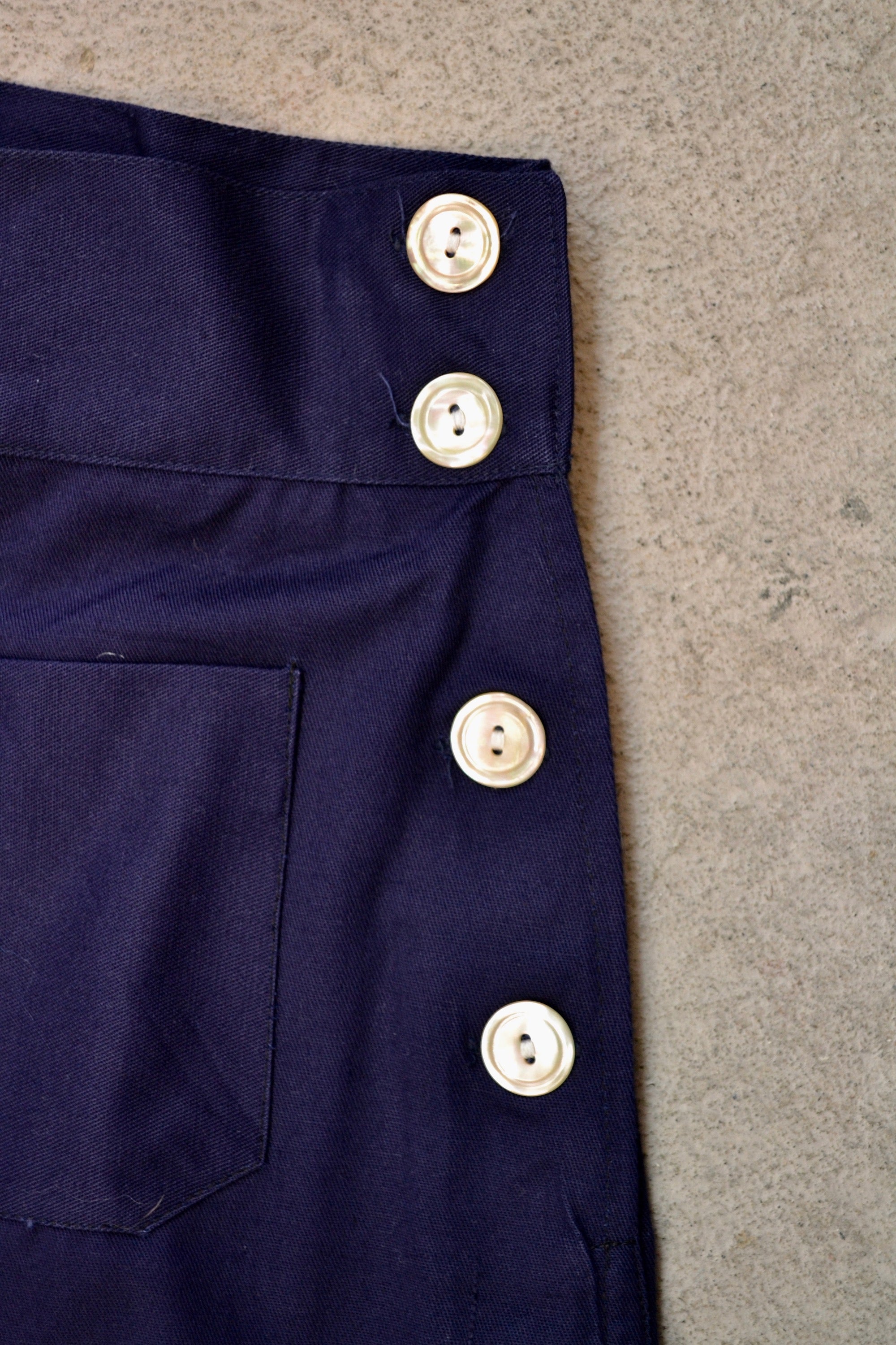 She Sells Sea Shells Navy Blue Trousers