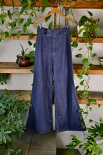 70s Dark Wash Ultra Wide Leg Jeans