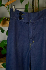 70s Dark Wash Ultra Wide Leg Jeans