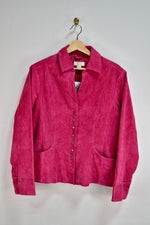 Y2K Hot Pink Suede Jacket