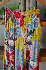 90s Floral Rayon Pants