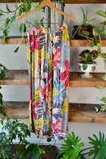 90s Floral Rayon Pants