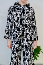 Rorschach Cord Hooded Jumpsuit