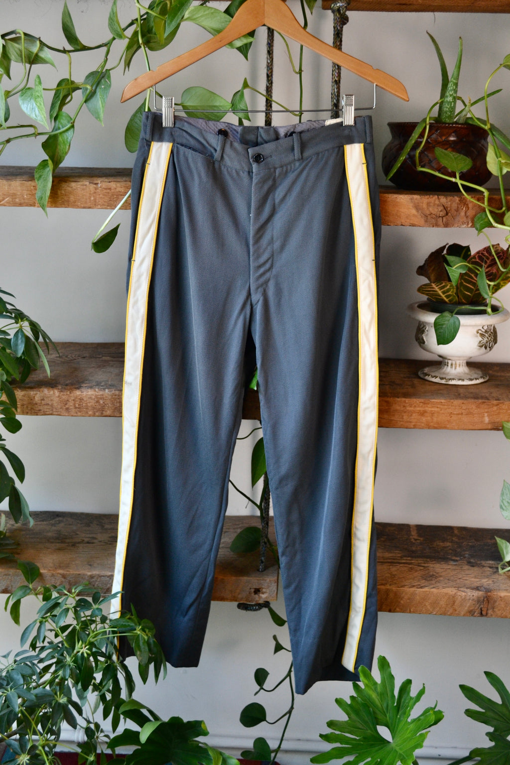 Grey Side Stripe Uniform Trousers