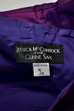 Y2K Gunne Sax Iridescent Purple Halter Top