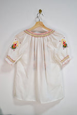 Adorable Vintage Embroidered Peasant Blouse
