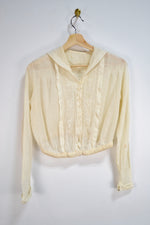 Antique Gauzy Embroidered Blouse