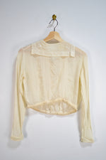 Antique Gauzy Embroidered Blouse