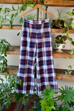 Vintage Plaid Wide Leg Cords