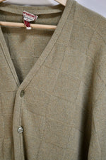 Vintage Sixties Muted Checkered Cardigan