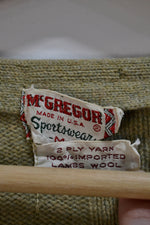 Vintage Sixties Muted Checkered Cardigan