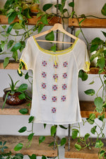 Gauzy Embroidered Blouse