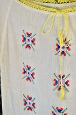 Gauzy Embroidered Blouse