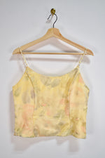 Y2K Boned & Beaded Top