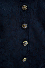 Vintage Black Filigree Vest