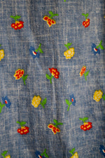Vintage Fifties Floral Short Sleeve Blouse