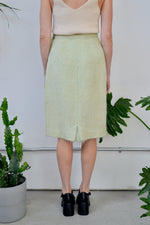 Seafoam Mohair Pencil Skirt