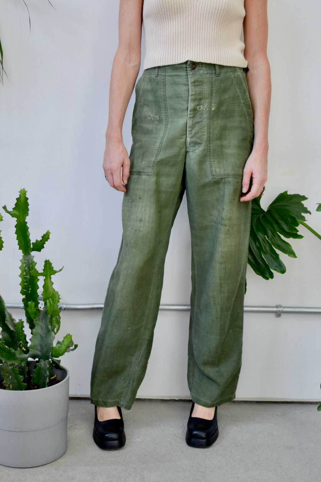 Worn Army Trousers