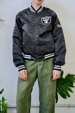 Raiders Quilted Satin Bomber