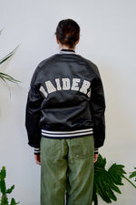 Raiders Quilted Satin Bomber