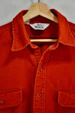 Dark Orange Woolrich Cotton Cut Off Shirt