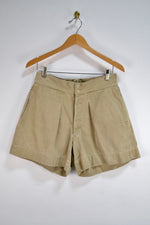 Vintage Buckle Back Trouser Shorts