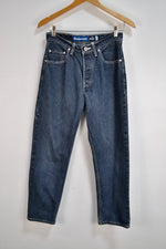 Nineties Relaxed Tapered Silver Tabs