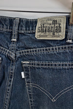 Nineties Relaxed Tapered Silver Tabs