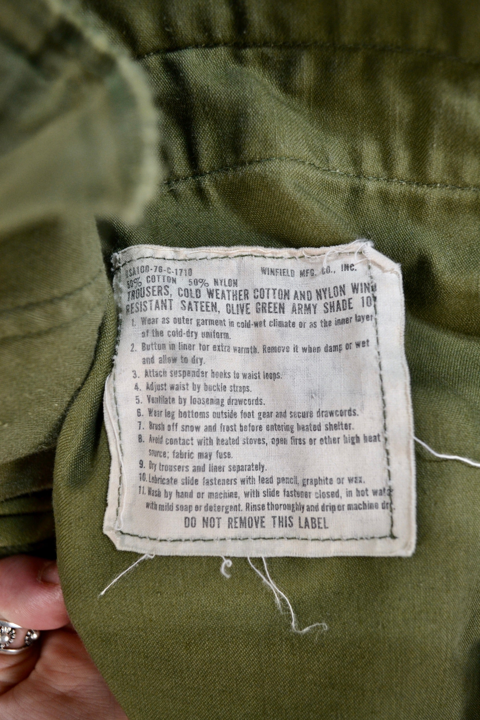Seventies Army Cargo Trousers