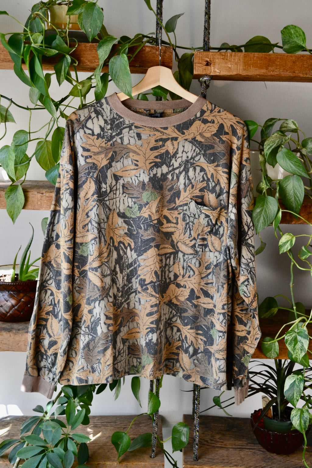 Real Tree Long Sleeve Pocket Tee