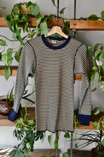 Vintage Navy Striped Thermal