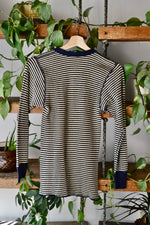 Vintage Navy Striped Thermal