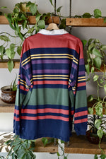 EB Striped Rugby Polo