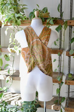 Vintage Paisley Wrap Top