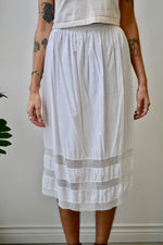 Antique White Cotton Petticoat