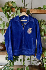 Seventies Cobalt FFA Cord Jacket
