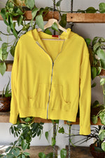 Bright Yellow Boxy Zip Up