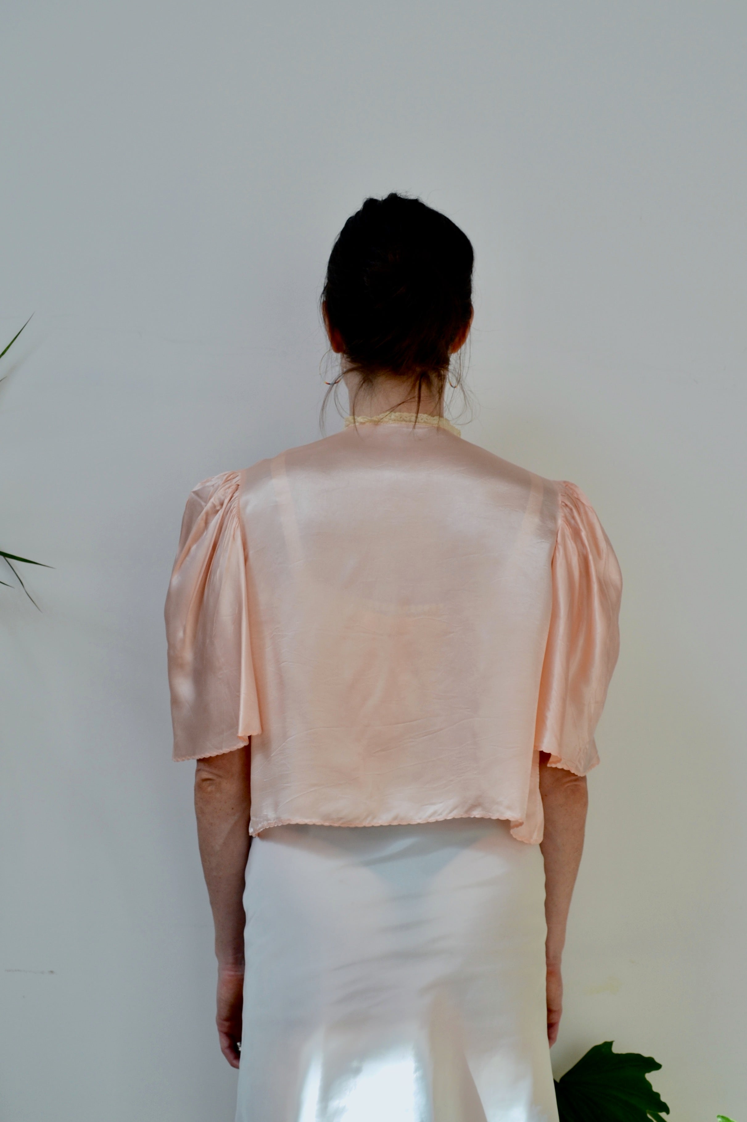 Baby Pink Bed Jacket