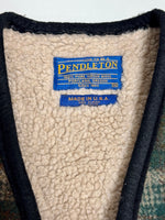 Plaid Pendleton Fleece Lined Vest