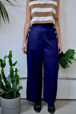 She Sells Sea Shells Navy Blue Trousers