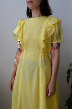 Lemon Zest Gingham Dress