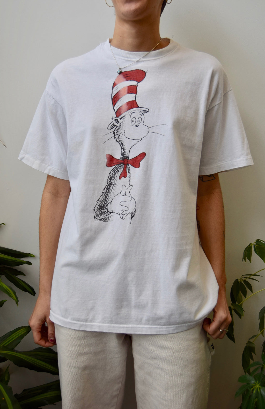 Single Stitch Cat In The Hat Tee