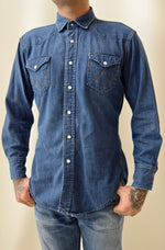 Vintage 1950's Wrangler Blue Bell Denim Snap Shirt