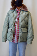 Sage Down Puffy Coat