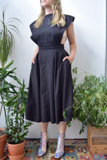 THE Black Pinafore Dress