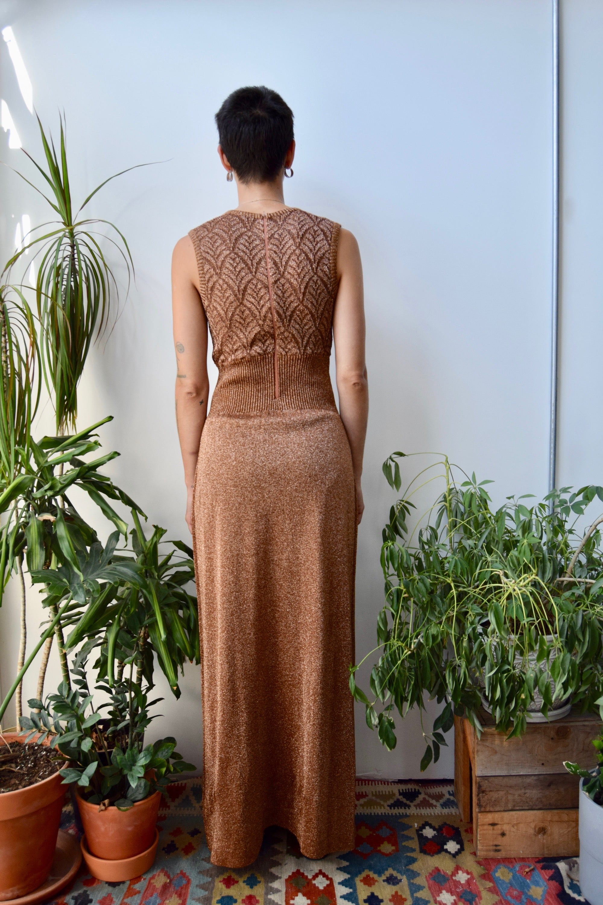 Seventies Shimmer Knit Dress